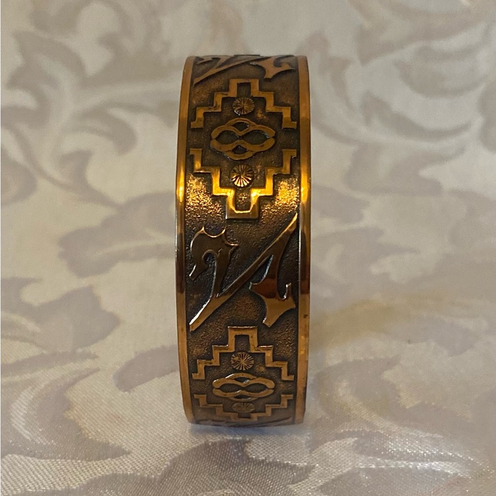 Vintage Southwestern Genuine Copper Bracelet, Gorgeous ! - Picture 3 of 3